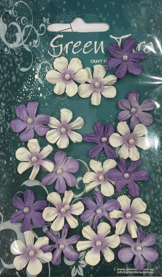 GREEN TARA FLOWER PACK - 20 MINI FLOWERS - LAVENDER