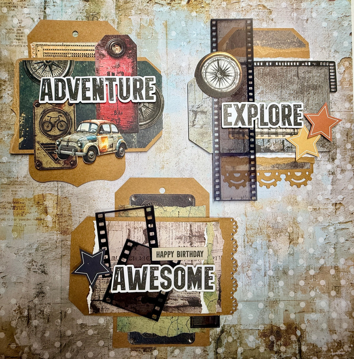 ACETATE RUSTIC EPHEMERA - BY UNIQUELY CREATIVE