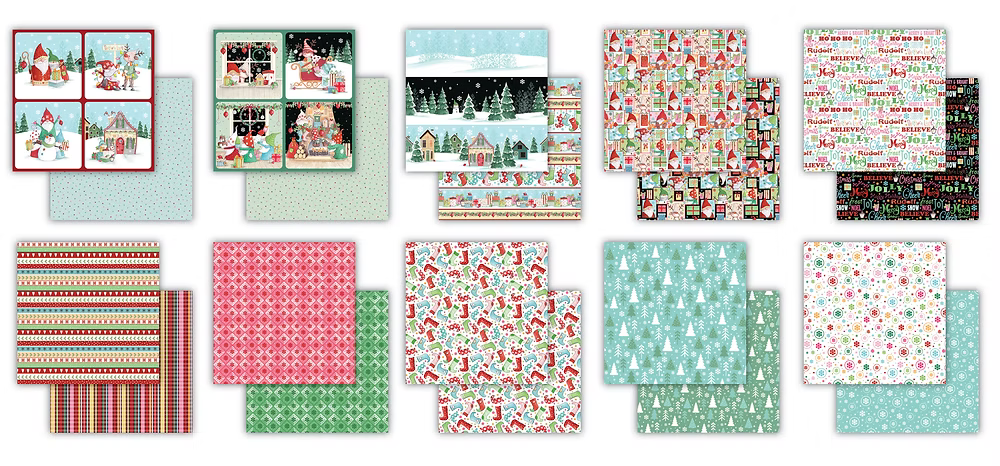 'IT'S SNOME TIME 2' MINI CARDMAKING PACK WITH ARTIFICIAL FAIRY LIGHTS