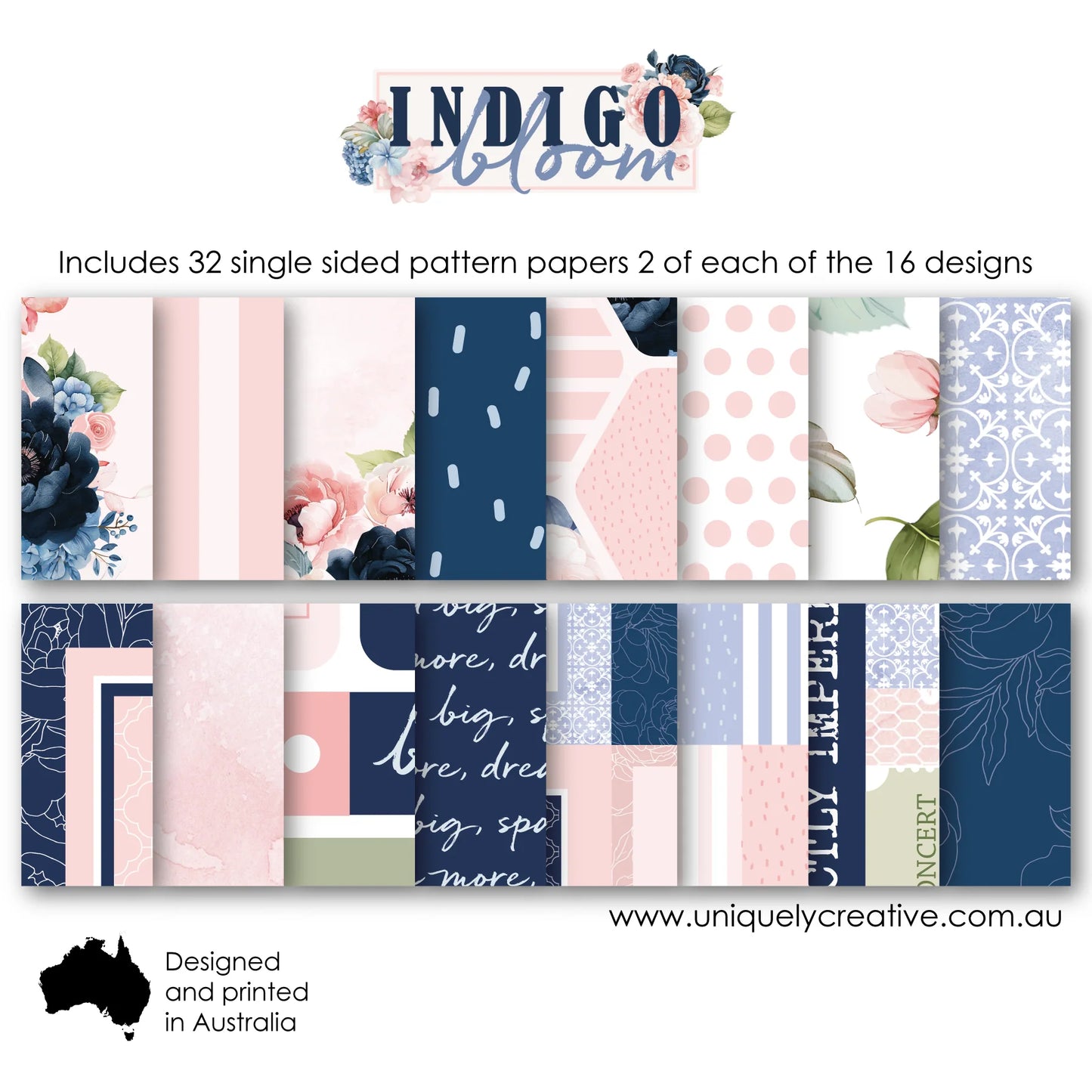 INDIGO BLUE 6" x 6" COLLECTION PACK