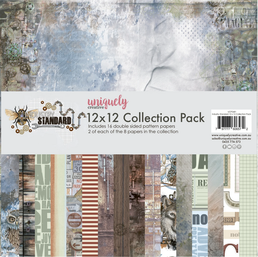 INDUSTRY STANDARD 12" x 12" PAPER COLLECTION PACK BY UNIQUELY CREATIVE