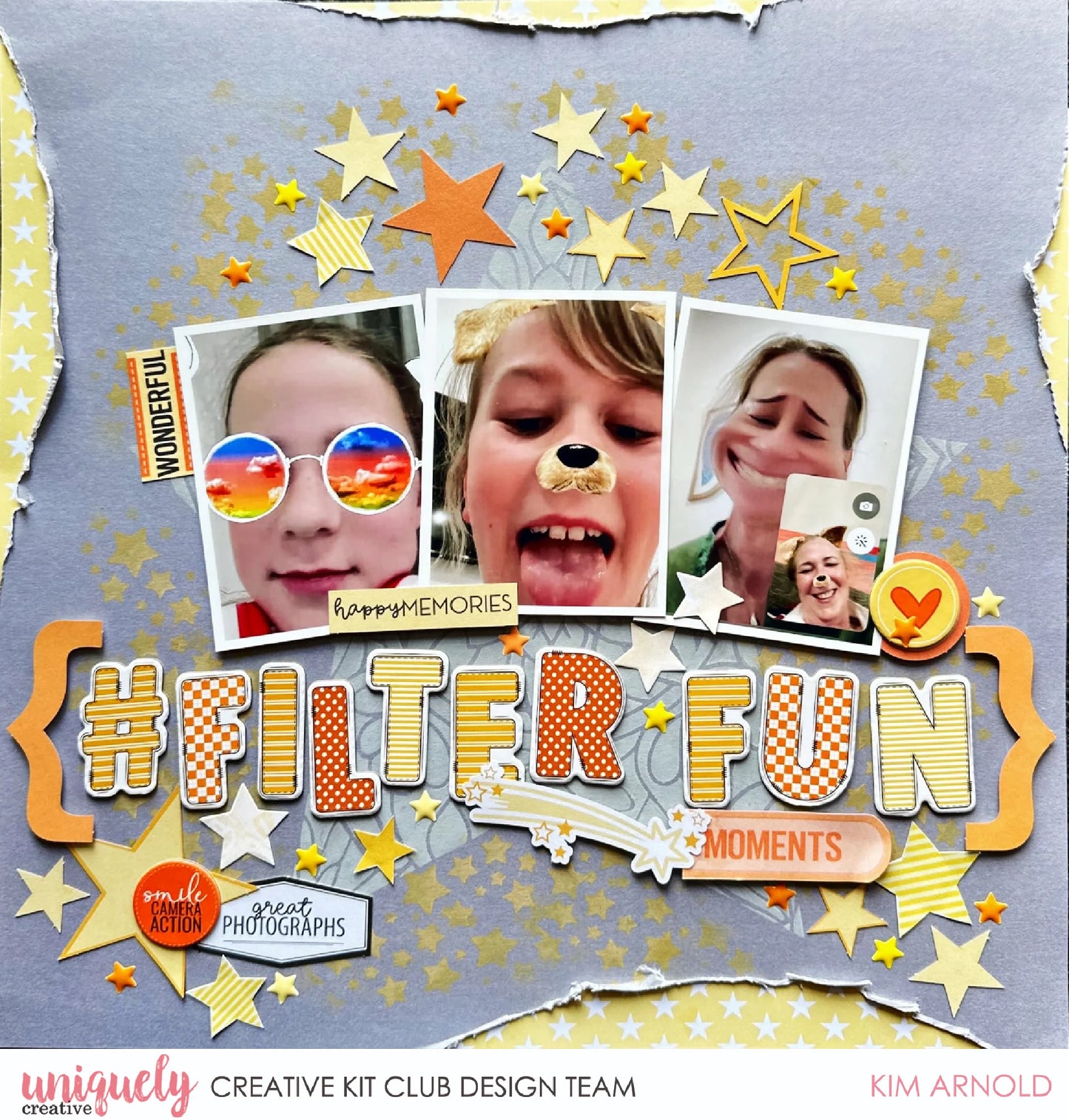 WRITTEN IN THE STARS CHIPBOARD ALPHA STICKERS BY UNIQUELY CREATIVE