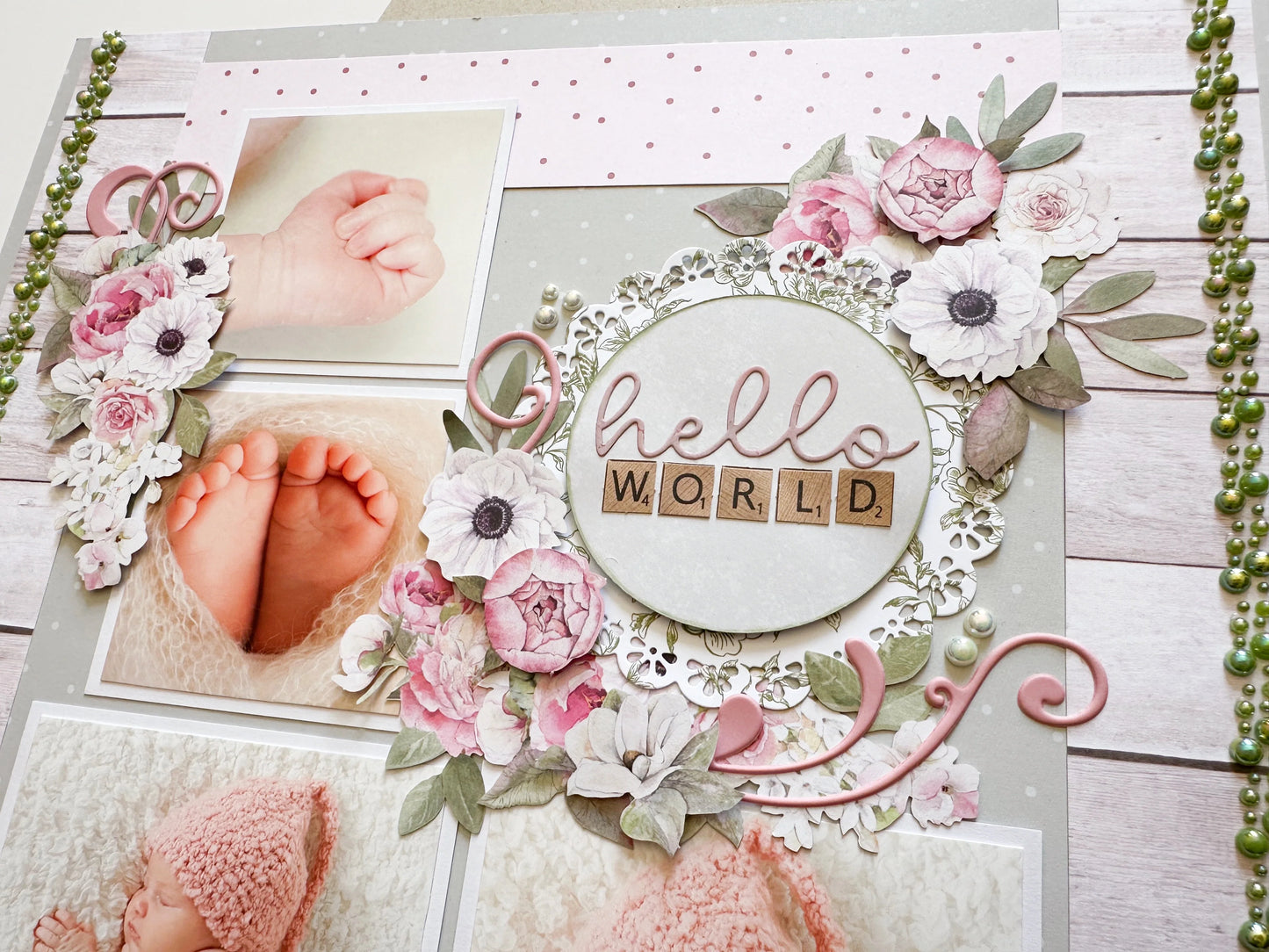 PINK FLOURISH PUFFY STICKERS PACK BY UNIQUELY CREATIVE