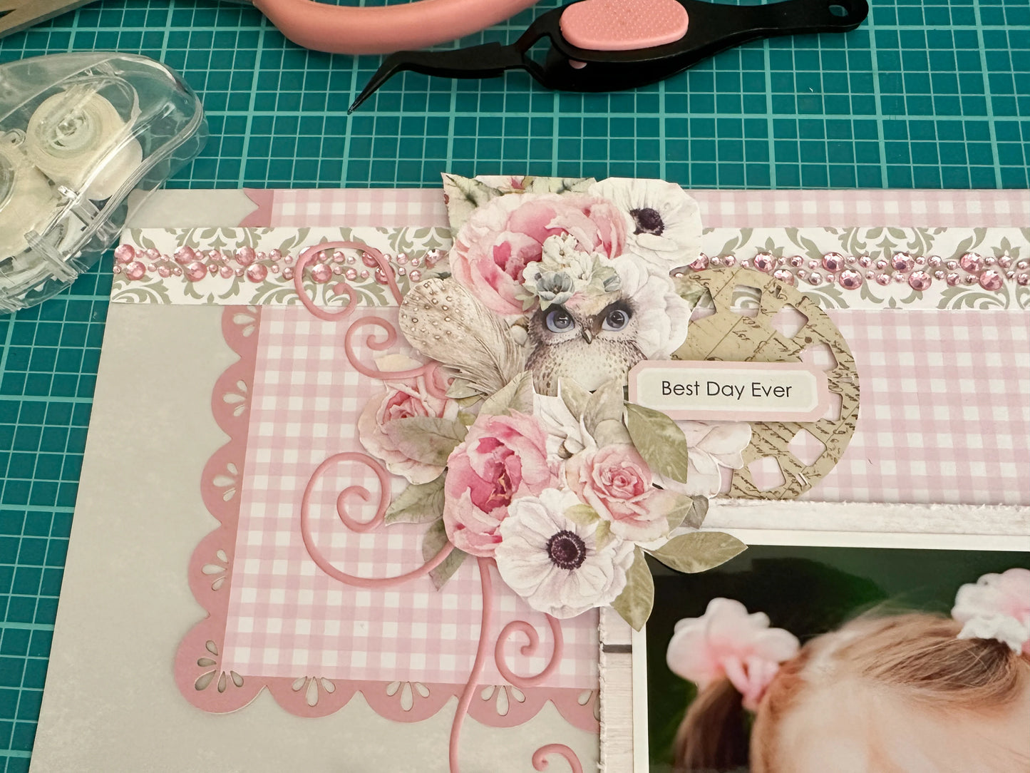 PINK FLOURISH PUFFY STICKERS PACK BY UNIQUELY CREATIVE