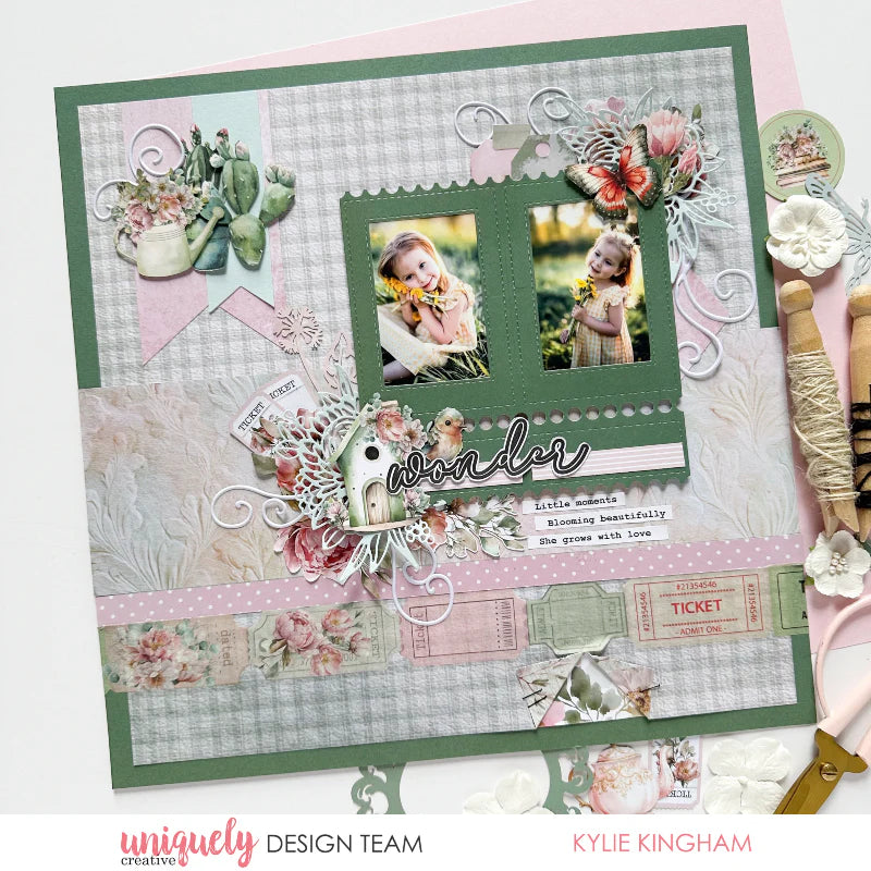 FOLDING TICKET FRAME DIE - BY UNIQUELY CREATIVE