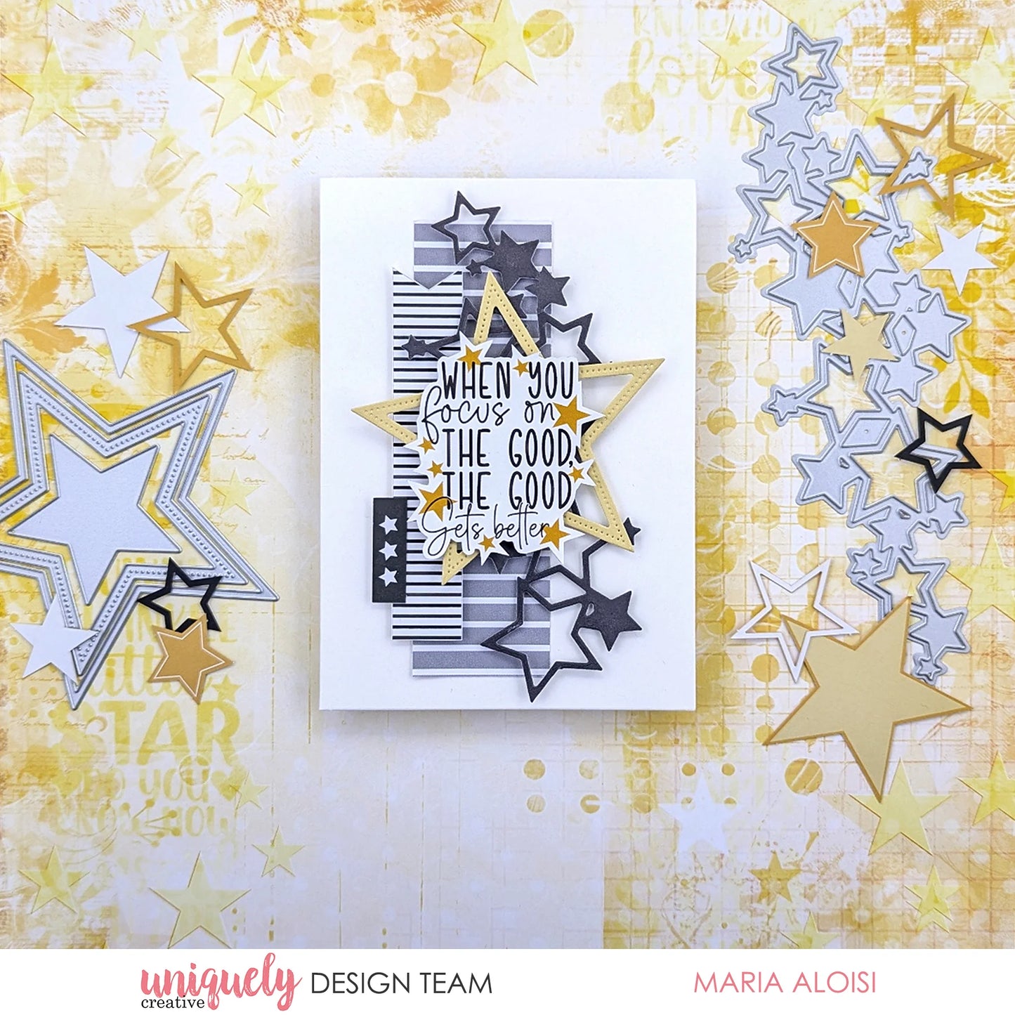 SLIMLINE STARRY STACK DIE BY UNIQUELY CREATIVE