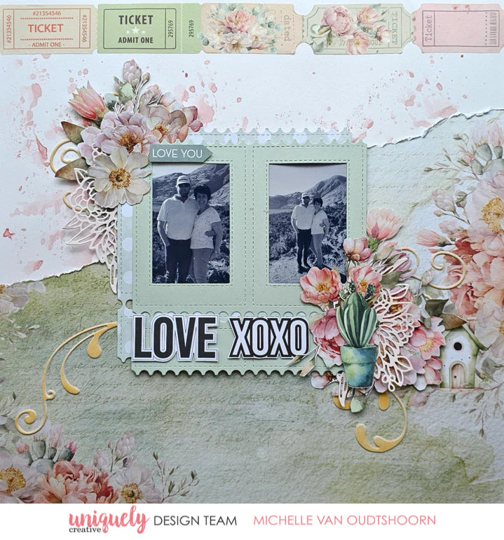 VINTAGE TICKETS WASHI TAPE 30MM BY UNIQUELY CREATIVE
