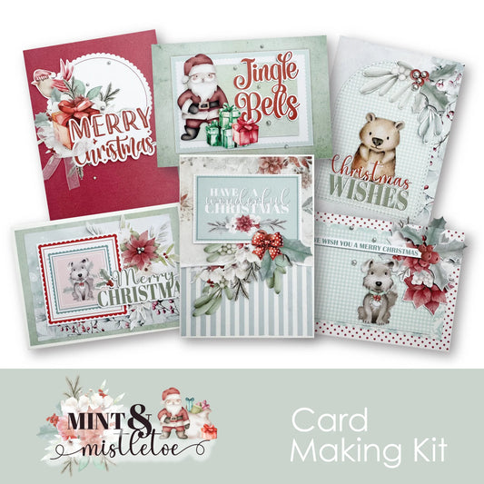 MINT & MISTLETOE CARD MAKING KIT BY UNIQUELY CREATIVE