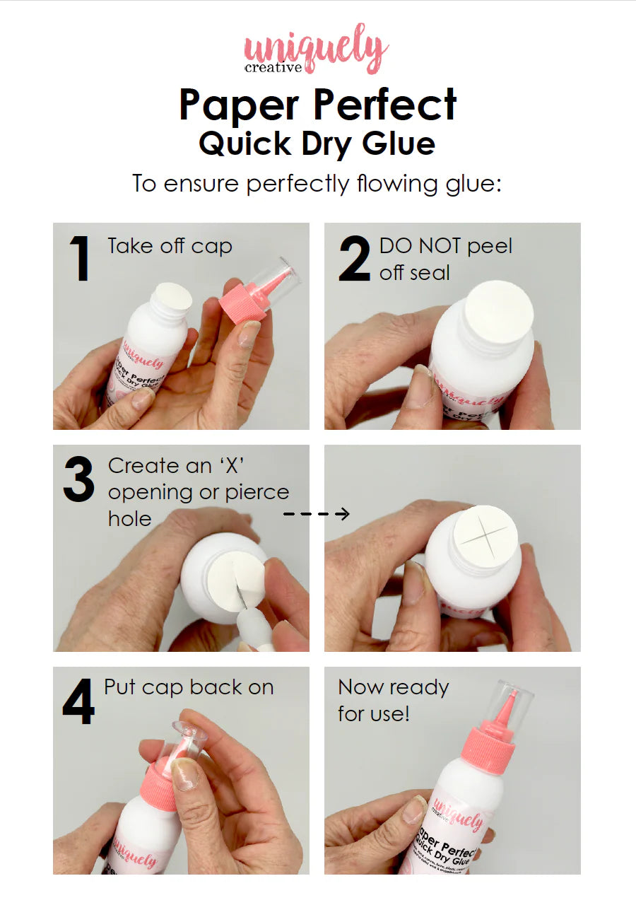 PAPER PERFECT QUICK DRY GLUE - UNIQUELY CREATIVE