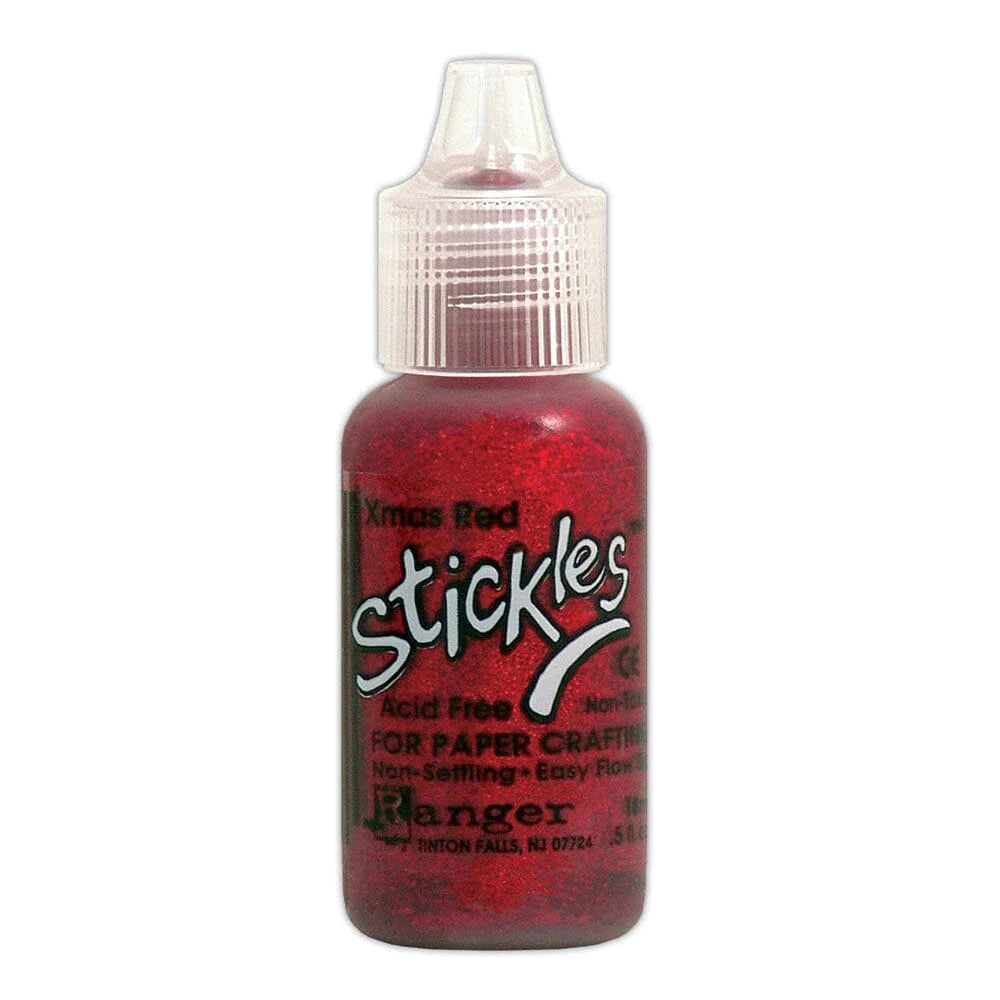 RANGER STICKLES GLITTER GLUE - CHRISTMAS RED