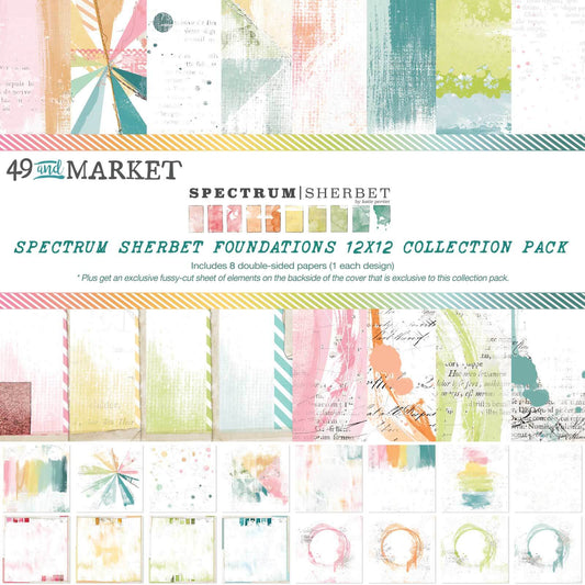 SPECTRUM SHERBERT FOUNDATIONS 12" X 12" COLLECTION PACK - 49 AND MARKET
