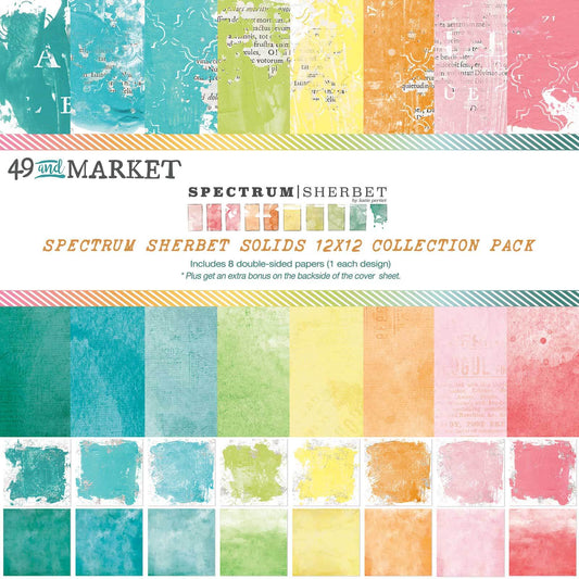SPECTRUM SHERBERT SOLIDS 12" X 12" COLLECTION PACK - 49 AND MARKET