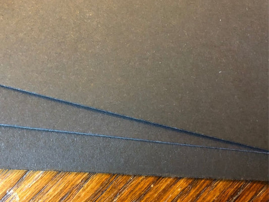SMOOTH BLACK 300GSM A5 CARDSTOCK - 10 PACK - HOUSE OF PAPER