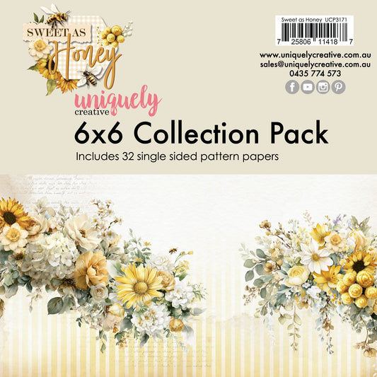 SWEET AS HONEY 6" x 6" COLLECTION PACK - UNIQUELY CREATIVE