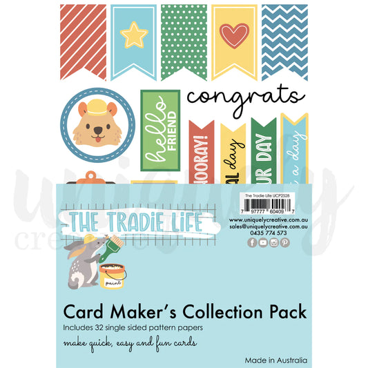 THE TRADIE LIFE A5 CARD MAKER'S COLLECTION PACK BY UNIQUELY CREATIVE