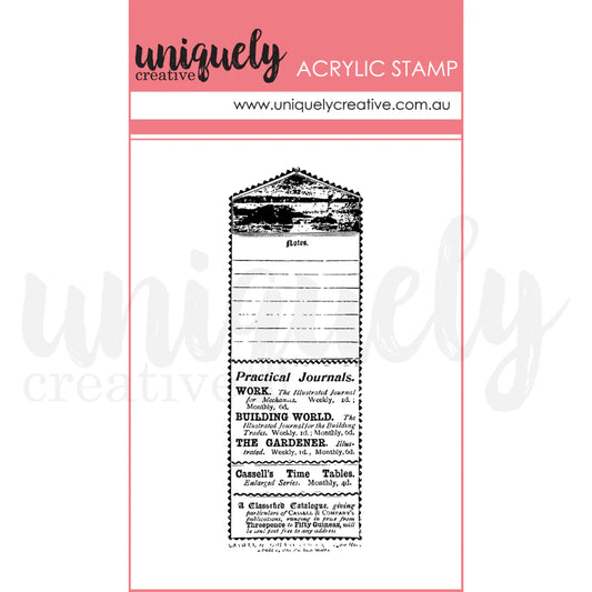VINTAGE ADVERT MARK MAKING STAMP - UNIQUELY CREATIVE