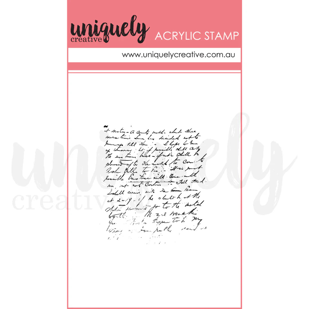 VINTAGE SCRIPT MARK MAKING STAMP - UNIQUELY CREATIVE