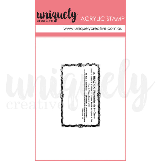 VINTAGE PHARMACY MARK MAKING STAMP - UNIQUELY CREATIVE