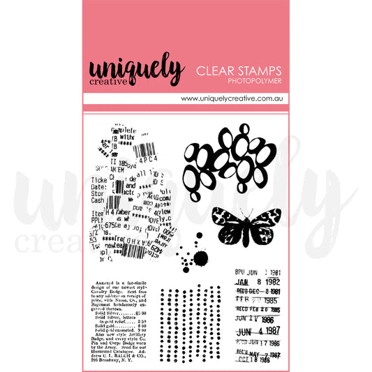 HEART & SOUL MIXED MEDIA PHOTOPOLYMER STAMP SET - UNIQUELY CREATIVE