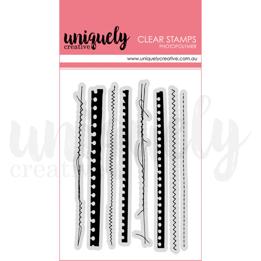 RIPPED & STITCHED PHOTOPOLYMER STAMP - UNIQUELY CREATIVE