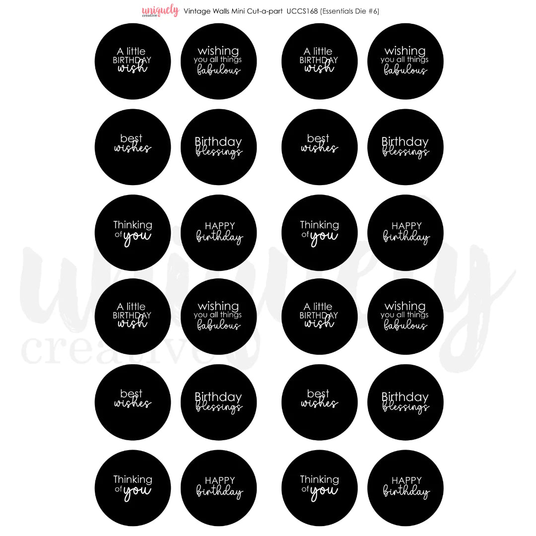 VINTAGE WALLS LANE MINI CUT-A-PART SHEET
