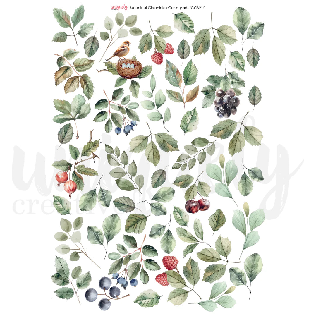 BOTANICAL CHRONICLES CUT-A-PART SHEET BY UNIQUELY CREATIVE