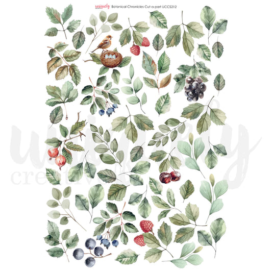 BOTANICAL CHRONICLES CUT-A-PART SHEET BY UNIQUELY CREATIVE