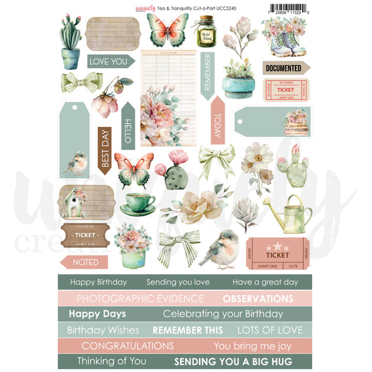 TEA & TRANQUILITY CUT-A-PART BY UNIQUELY CREATIVE