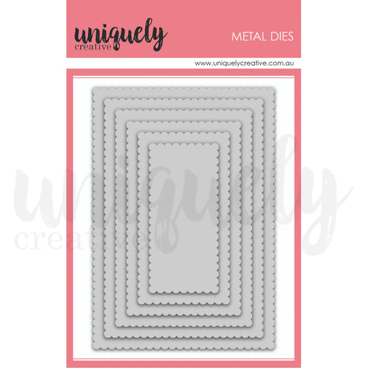 SCALLOPED NESTING RECTANGLE DIE