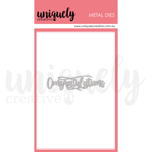 CONGRATULATIONS DIE - UNIQUELY CREATIVE