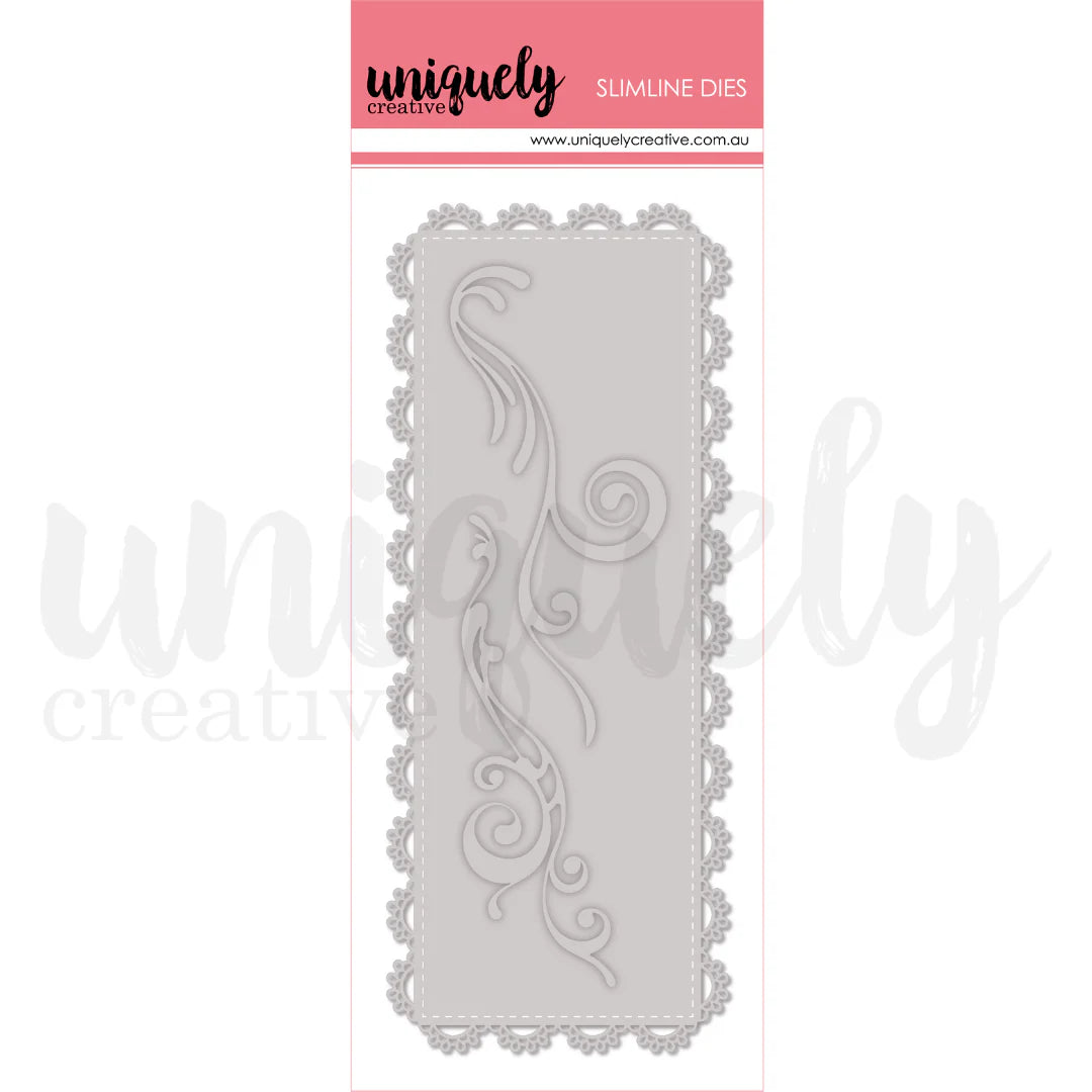 SLIM LACE & FLOURISHES DIE - UNIQUELY CREATIVE