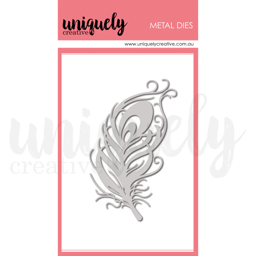 BOHEMIAN FEATHER DIE BY UNIQUELY CREATIVE