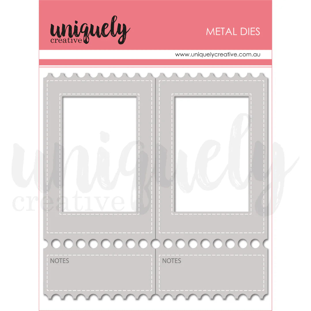 FOLDING TICKET FRAME DIE - BY UNIQUELY CREATIVE