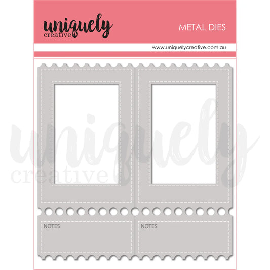 FOLDING TICKET FRAME DIE - BY UNIQUELY CREATIVE