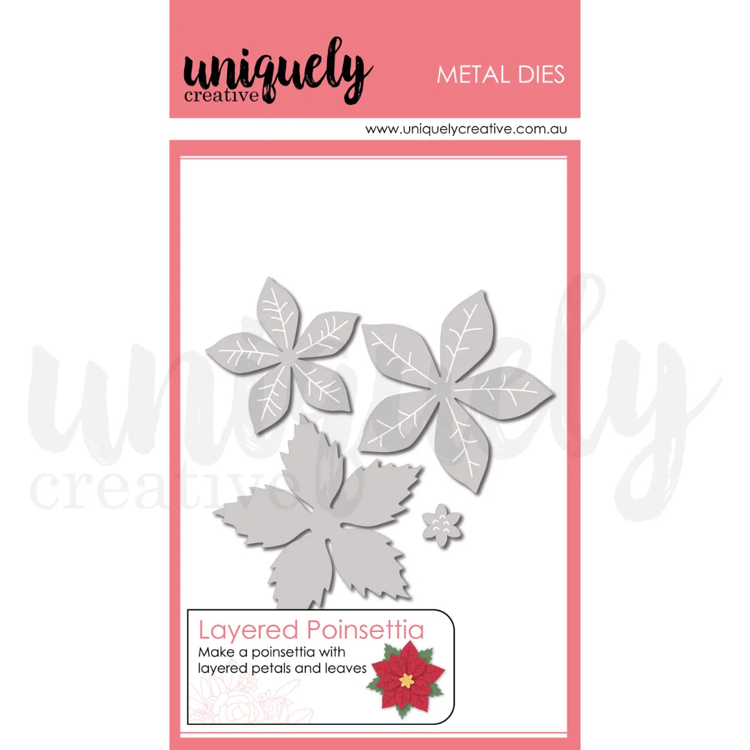 LAYERED POINSETTIA DIE - UNIQUELY CREATIVE