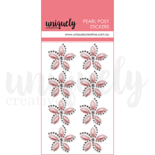 PEARL POSY STICKER PACK BY UNIQUELY CREATIVE - PINK