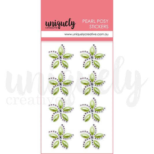 PEARL POSY STICKER PACK BY UNIQUELY CREATIVE - GREEN