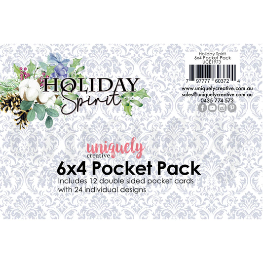 HOLIDAY SPIRIT 6" X 4" POCKET PACK BY UNIQUELY CREATIVE