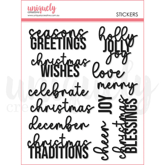 A CHRISTMAS DREAM PUFFY STICKERS PACK BY UNIQUELY CREATIVE
