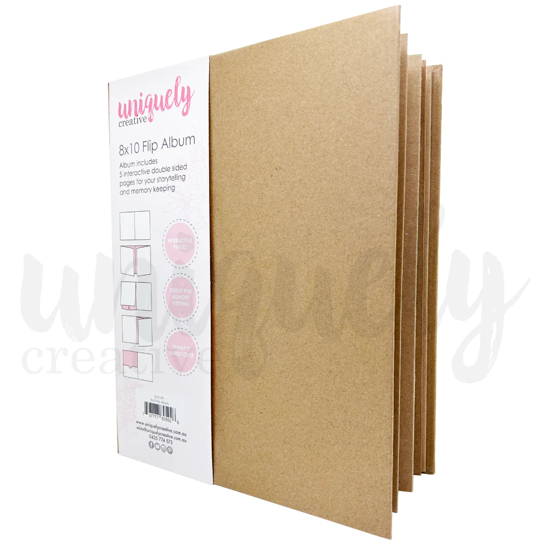 8" X 10" FLIP SCRAPBOOKING ALBUM BY UNIQUELY CREATIVE