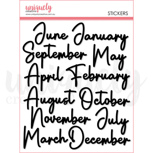 PUFFY MONTH STICKERS PACK BY UNIQUELY CREATIVE