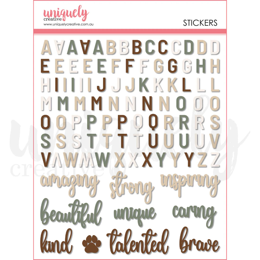 WILLOW & GRACE PUFFY STICKERS PACK BY UNIQUELY CREATIVE