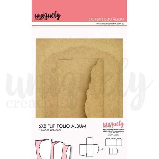 6" X 8" FLIP FOLIO ALBUM BY UNIQUELY CREATIVE - KRAFT