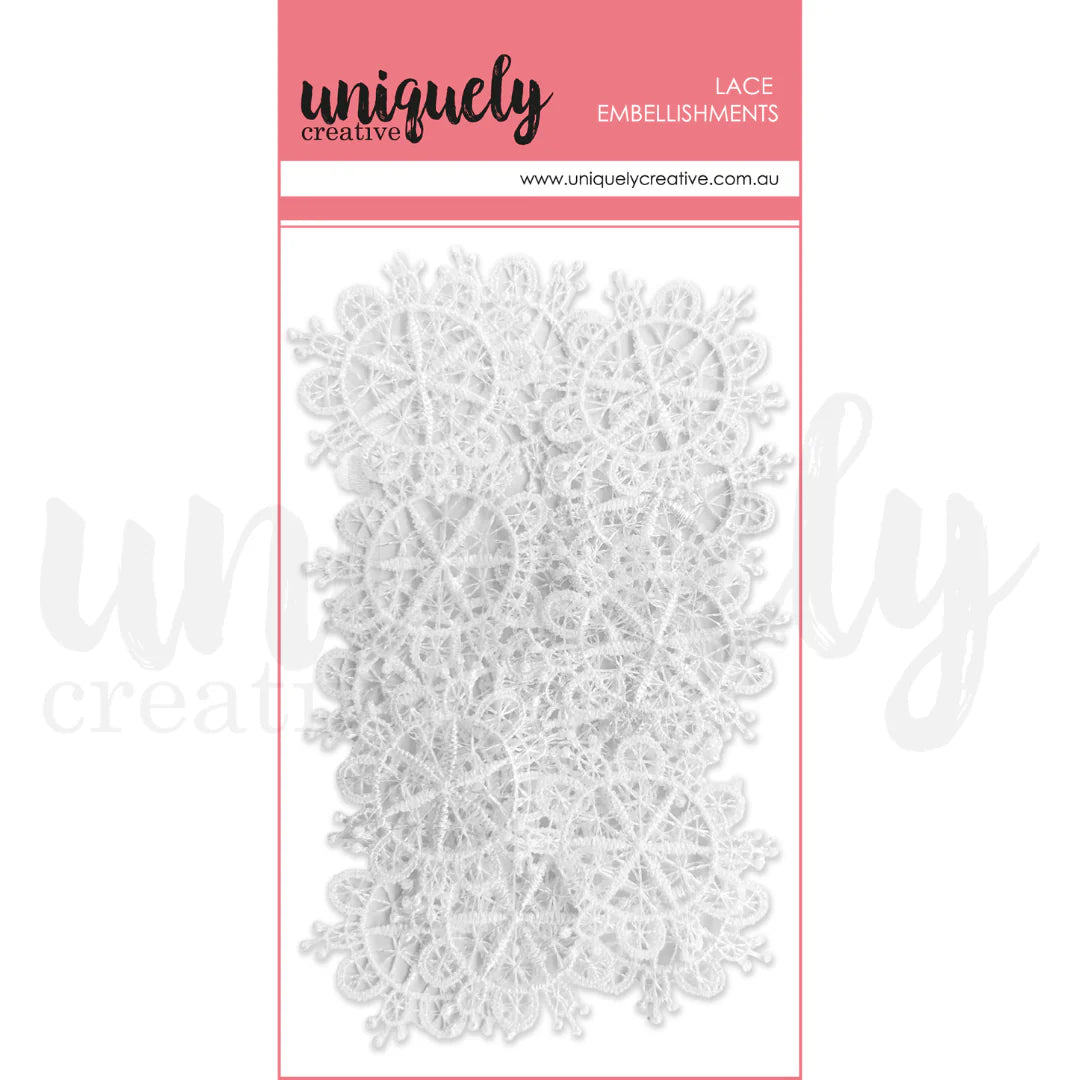 STELLAR LACE PIECES BY UNIQUELY CREATIVE - 10PK