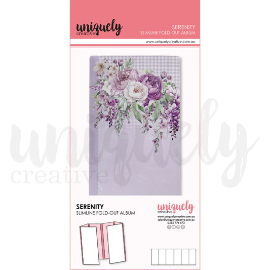SERENITY SLIMLINE FOLD-OUT ABUM BY UNIQUELY CREATIVE