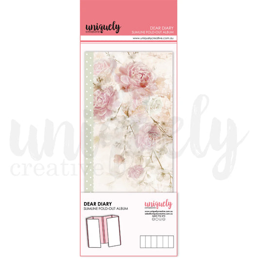 DEAR DIARY SLIMLINE FOLD-OUT ABUM BY UNIQUELY CREATIVE