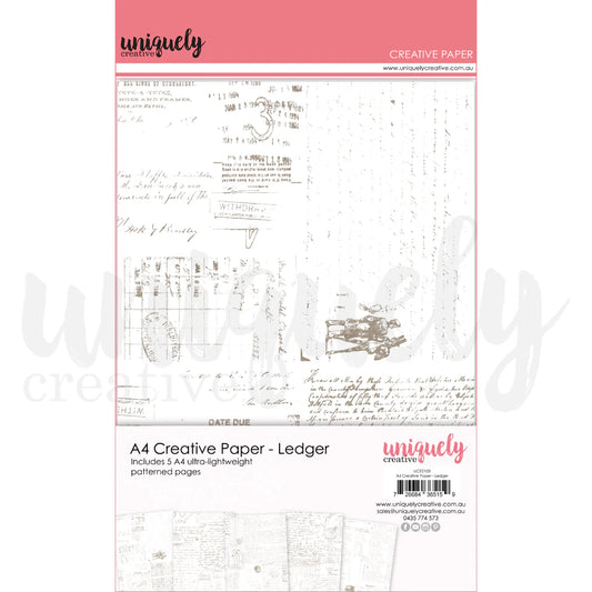 A4 CREATIVE PAPER - LEDGER - BY UNIQUELY CREATIVE
