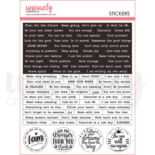 HEART & SOUL JOURNAL STICKERS BY UNIQUELY CREATIVE