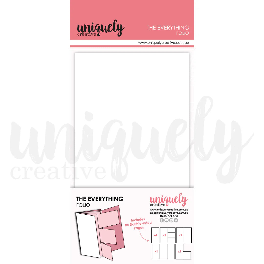 THE EVERYTHING FOLIO ALBUM BY UNIQUELY CREATIVE - WHITE