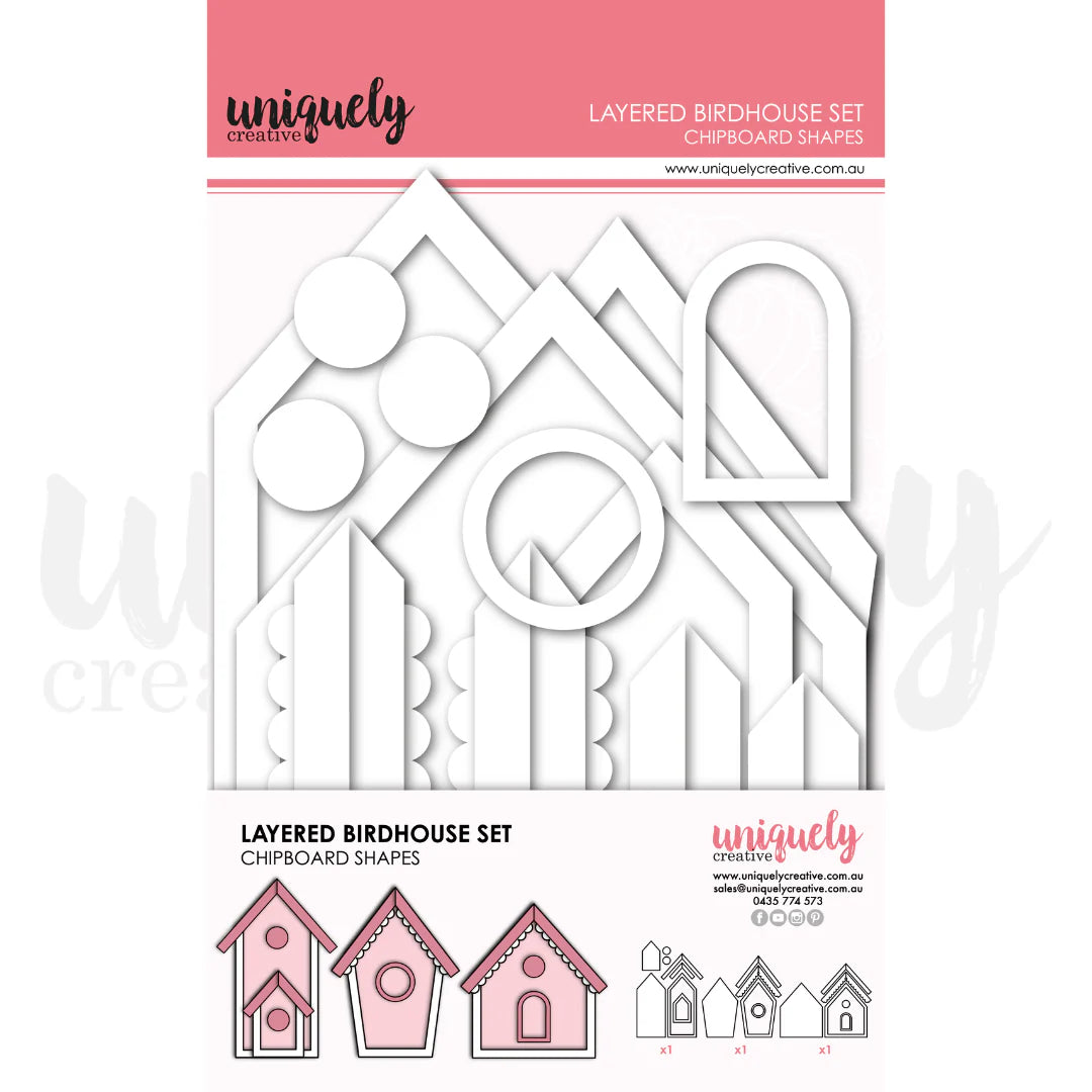LAYERED BIRDHOUSE SET BY UNIQUELY CREATIVE